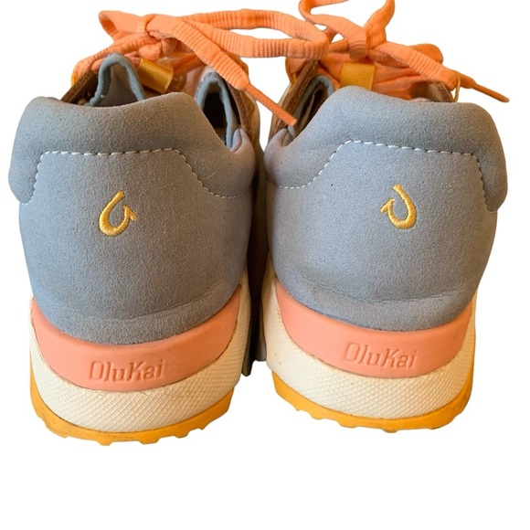 OluKai Wailuku Sneaker Bright White/ Sea Ice Women's  sz 7 - Picture 4 of 10